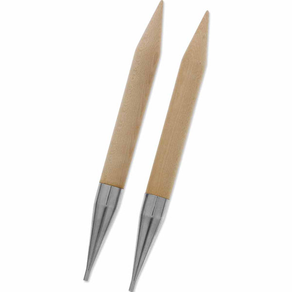 KNIT PICKS Birch Wood Interchangeable Circular Needle Tips - 15mm (US 19)