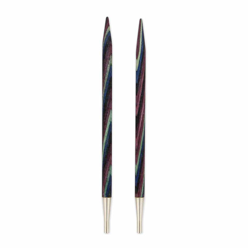 KNIT PICKS Foursquare Majestic Wood Interchangeable Circular Needle Tips 12cm (5″) - 6.5mm/US 10.5
