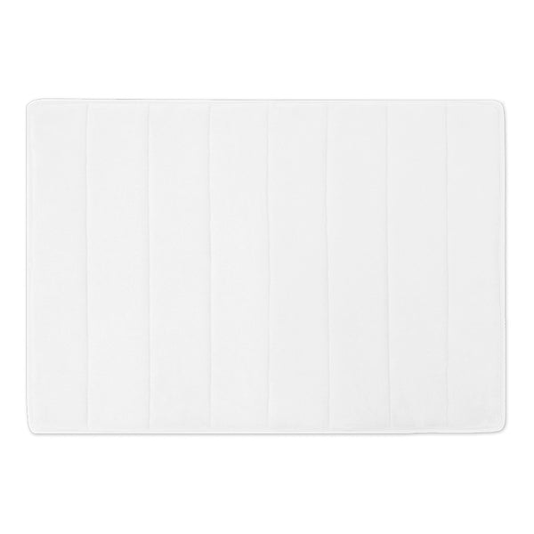 Anti Slip Memory Foam Bath Mat - White - 18 x 30''