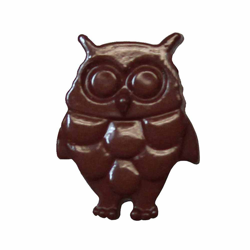 CIRQUE Novelty Shank Button - Brown - 18mm (¾") - Owl