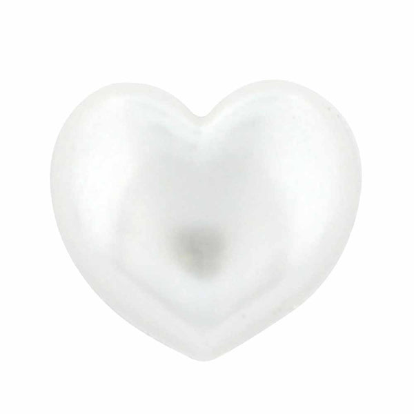 CIRQUE Novelty Shank Button - Pearl - 15mm (⅝") - Heart
