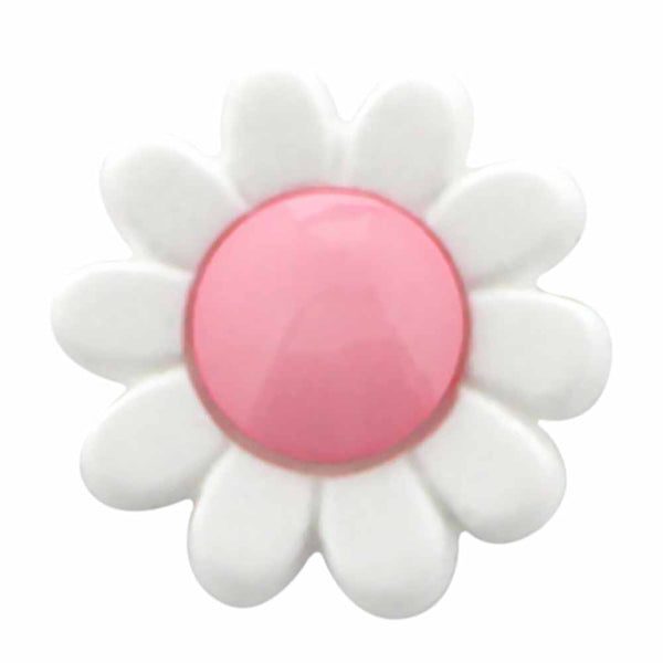 CIRQUE Novelty Shank Button - Pink - 15mm (⅝") - Flower
