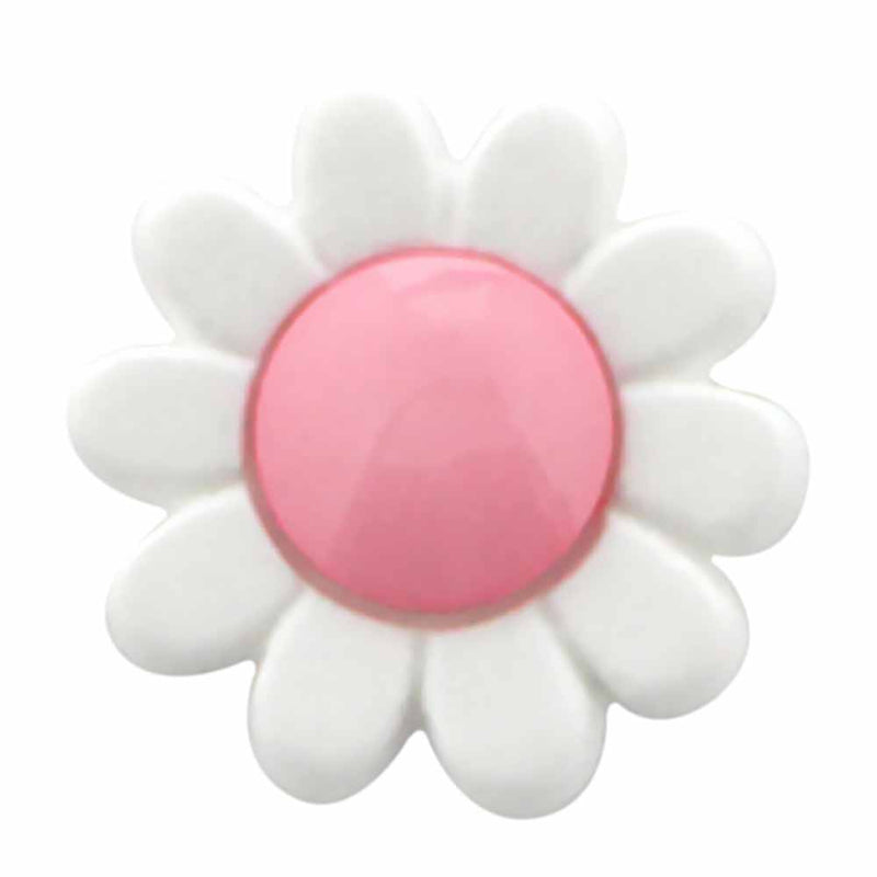 CIRQUE Novelty Shank Button - Pink - 15mm (⅝") - Flower