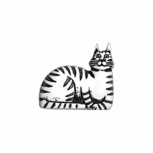 CIRQUE Novelty Shank Button - White - 30mm (1⅛") - Cat 03