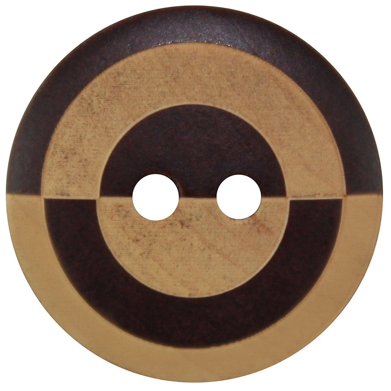 INSPIRE 2 Hole Button - Wood - 20mm (¾") - 5pcs