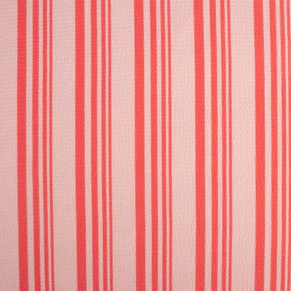 EMMA Bubble Crepe Print - Stripes - Coral