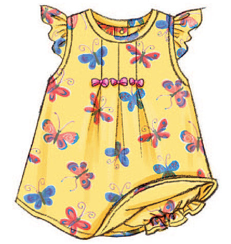 B3405 Infants' Dress, Top, Romper, Panties, Hat & Headband (size: L-XL)