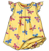 B3405 Infants' Dress, Top, Romper, Panties, Hat & Headband (Size: NB-S-M)