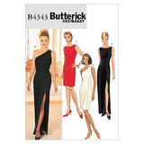 B4343 Misses'/Misses' Petite Lined Dress (Size: 6-8-10-12)