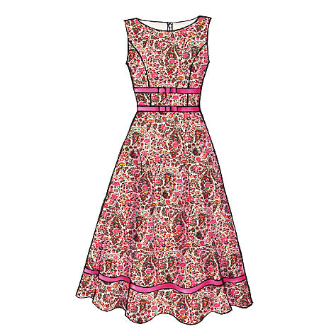 B4443 Misses'/Misses' Petite Dress (Size: 16-18-20-22)