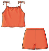 B4503 Children's/Girls' Top, Skort and Shorts (Size: 6-7-8)