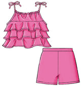 B4503 Children's/Girls' Top, Skort and Shorts (size: 2-3-4-5)