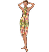 B4526 Misses' Swimsuit and Wrap (Size: 14-16-18-20)