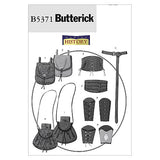 B5371 Misses'/Men's Wrist Bracers, Corset, Belt And Pouches (size: SML-MED-LRG)