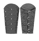 B5371 Misses'/Men's Wrist Bracers, Corset, Belt And Pouches (size: SML-MED-LRG)