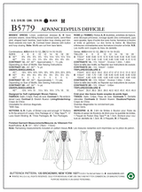 B5779 Misses' Dress (size: 4-6-8-10-12)