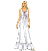 B5792 Misses' Top, Gown and Pants (size: XSM-SML-MED)