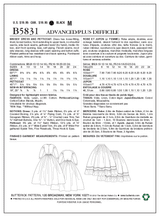 B5831 Misses' Dress (size: 8-10-12-14-16)