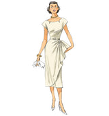 B5880 Misses'/Misses' Petite Dress and Belt (size: 6-8-10-12-14)