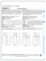 B6051 Misses' Dress (size: 16-18-20-22-24)
