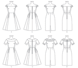 B6129 Misses'/Misses' Petite Dress (size: 14-16-18-20-22)