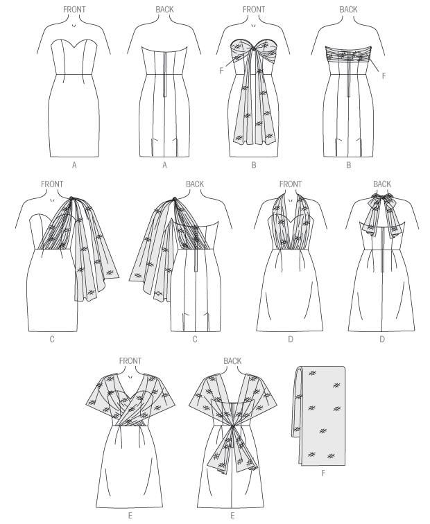 B6131 Misses' Dress and Sash (size: 14-16-18-20-22)