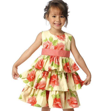 B6161 Children's/Girls' Dress (size: 6-7-8)