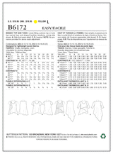 B6172 Misses' Top and Tunic (size: 14-16-18-20-22)