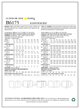 B6175 Misses' Top (size: 14-16-18-20-22)