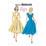 B6211 Misses' Dress and Belt (size: 6-8-10-12-14)