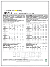 B6214 Misses' Top (size: LRG-XLG-XXL)