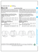 B6248 Misses' Tunic (Size: 8-10-12-14-16)