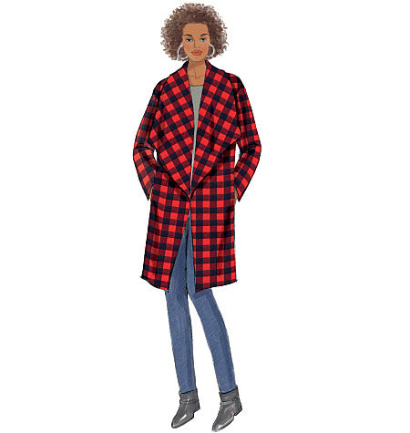 B6250 Veste, manteau et vêtement enveloppant - Jeune femme  (Grandeurs : TP-PETIT-MOY)