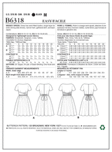 B6318 Misses' Tie-Waist Dress (Size: 14-16-18-20-22)