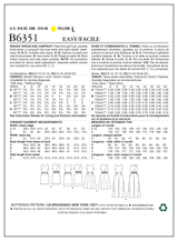 B6351 Robe et combinaison - Jeune Femme (Grandeur : 14-16-18-20-22)