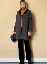 B6394 Misses' Shawl Collar Coats (Size: 4-6-8-10-12-14)