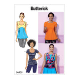 B6458 Misses' Pullover, Paneled Tops (Size: 14-16-18-20-22)