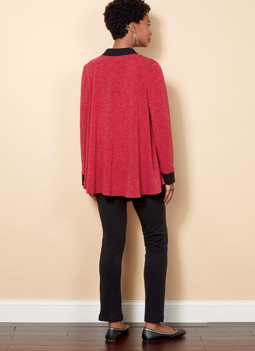 B6528 Veste en tricot, haut, short et pantalon pour Jeune Femme (Size: 6-8-10-12-14)