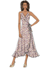B6554 Misses' Wrap Dresses (Size: 14-16-18-20-22)