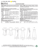 B6554 Robe portefeuille pour Jeune Femme (Size: 14-16-18-20-22)