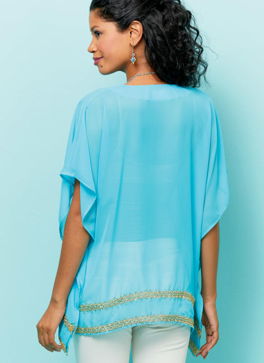 B6559 Misses' Top, Tunic and Caftan (Size: XS-S-M)