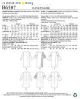 B6587 Misses'/ Women's Dress (Size: 8-10-12-14-16)