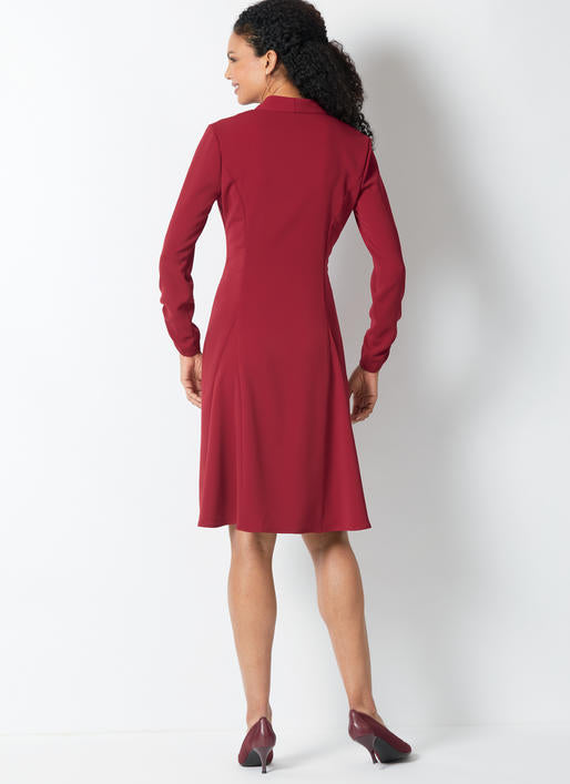 B6589 Misses' Dress (Size: 6-8-10-12-14)