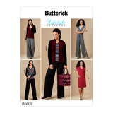B6600 Misses' Jacket, Top, Dress, Jumpsuit and Pants (Size: L-XL-XXL)