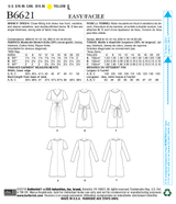 B6621 Robe pour Jeune Femme (Size: 14-16-18-20-22)