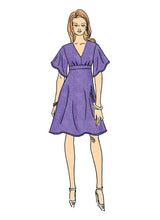B6623 Misses' Dress (Size: 6-8-10-12-14)