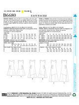 B6680 Misses' Dress (Size: 14-16-18-20-22)