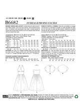 B6682 Misses' Dress and Jacket (Size: 6-8-10-12-14)