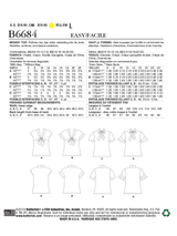 B6684 Misses' Top (Size: 6-8-10-12-14)