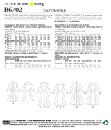 B6702 Misses' Dress (Size: 14-16-18-20-22)